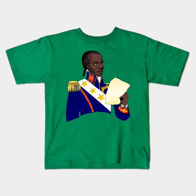 Toussaint Louverture - Haitian Revolution Kids T-Shirt by Historia